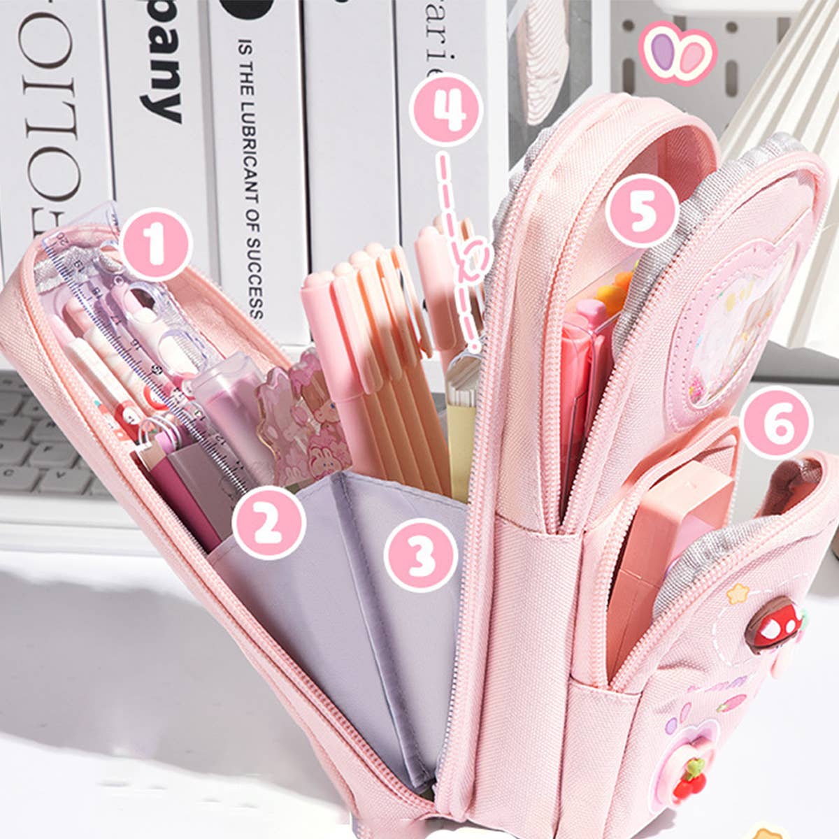 CUTE LARGE CAPACITY THREE-LAYER PENCIL POUCH_CWAB2800