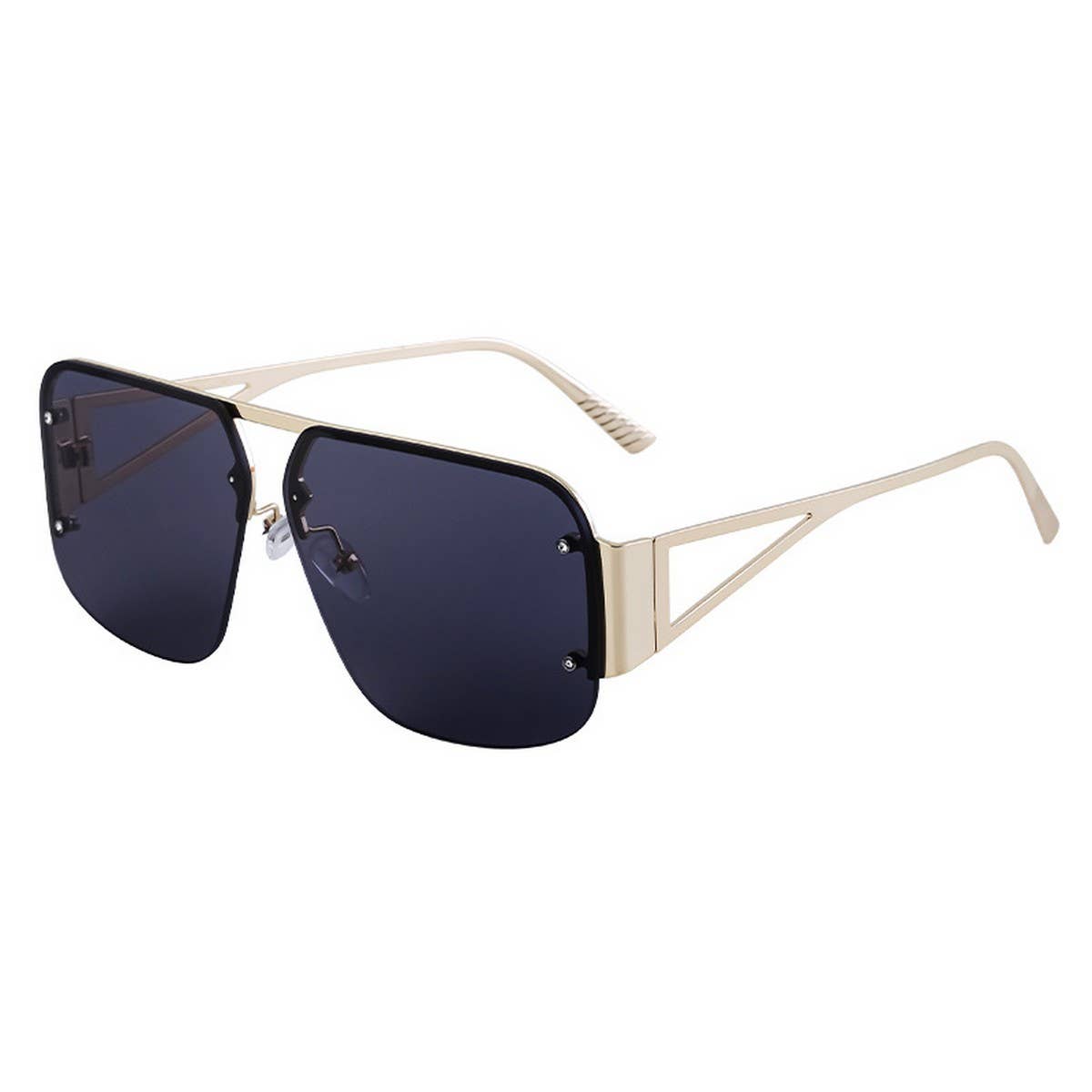 SQUARE CUT EDGE RIMLESS SUNGLASSES_CWASG0684