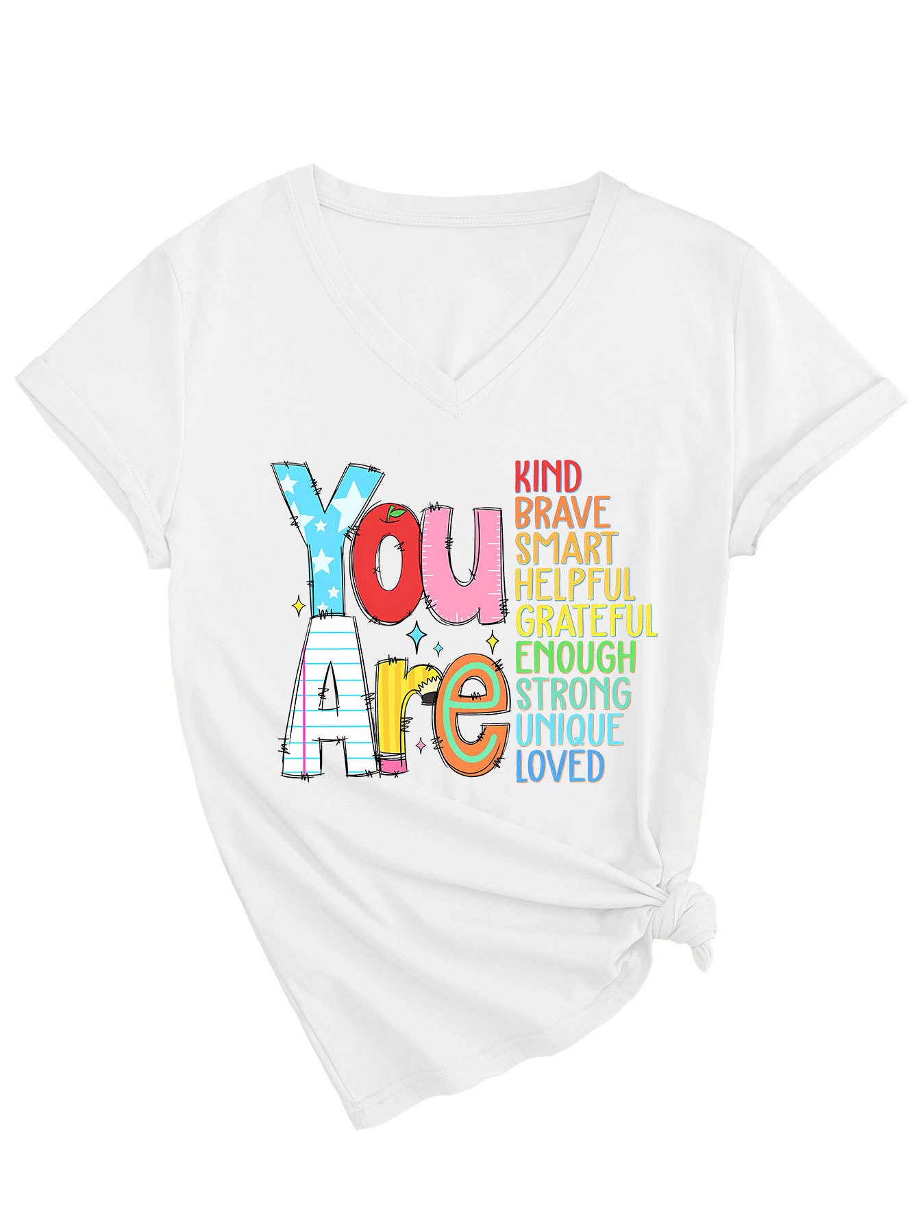 Short-sleeved you are kind brave smart T-shirt