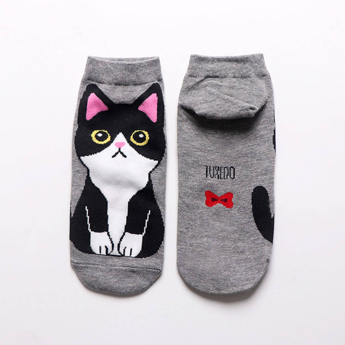 CUTE CAT PATTERN ANKLE SOCKS