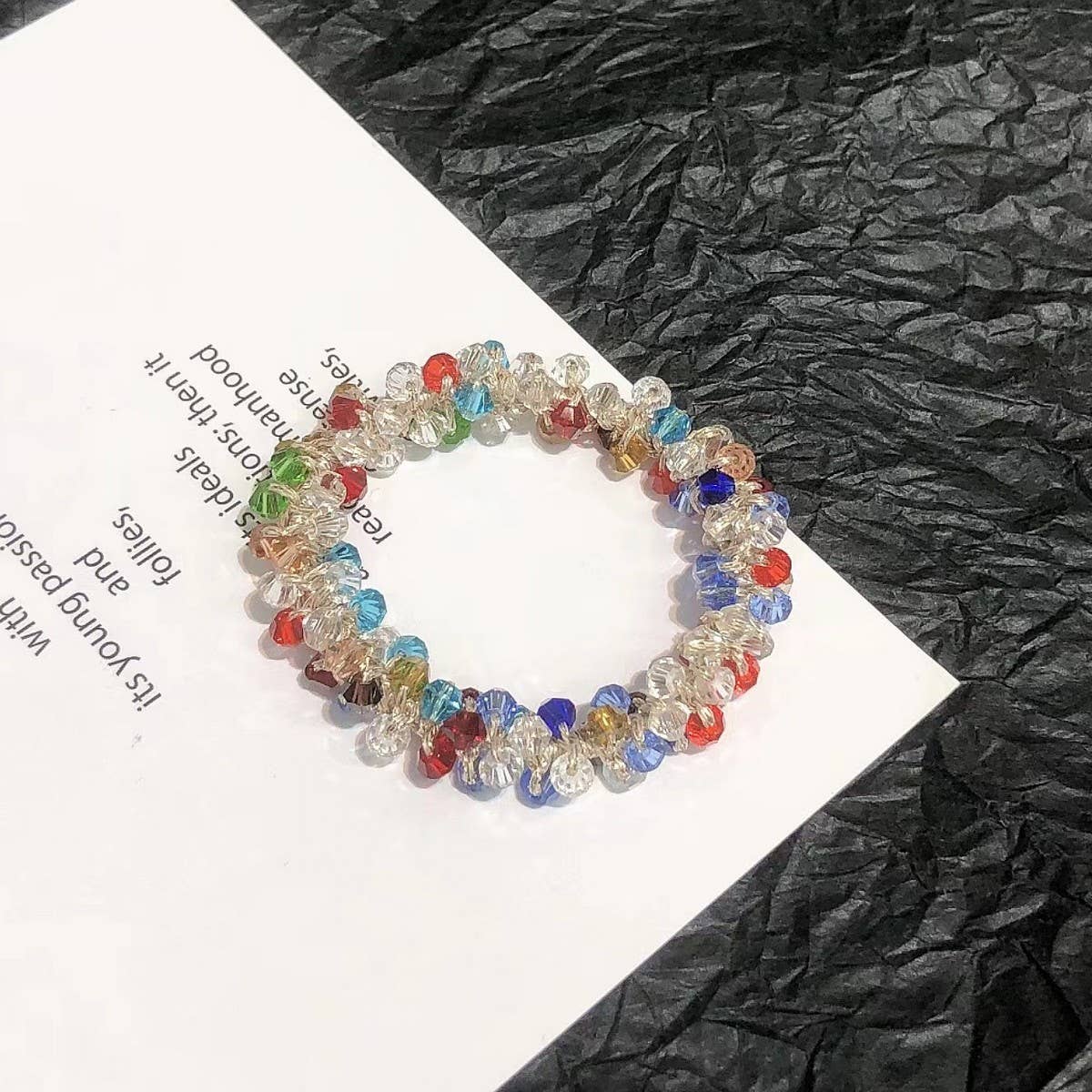 Cute Crystal Vintage Hair Tie Sweet Ponytail Band