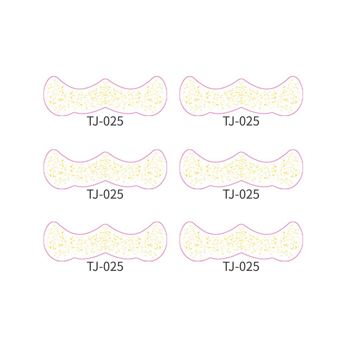 Metallic Freckle Face Tattoo Stickers Gold Silver