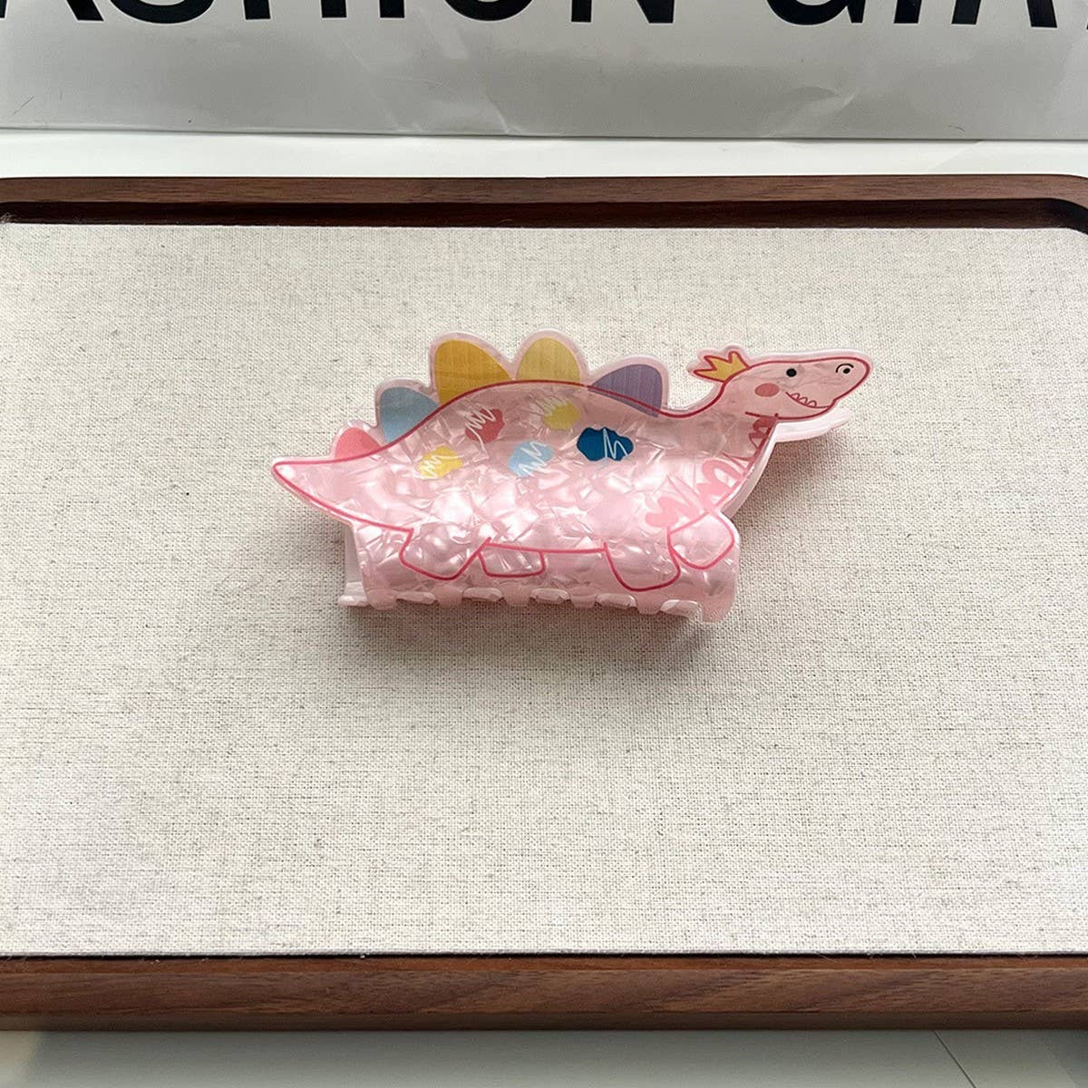 Cute Dinosaur & Pet Hair Claw, Acrylic Animal Clip