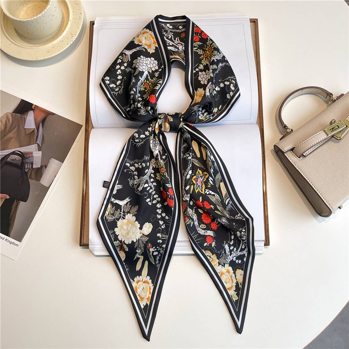 POLKA DOT THIN FASHIONABLE ALL-MATCH HEAD SCARF_CWASC1517