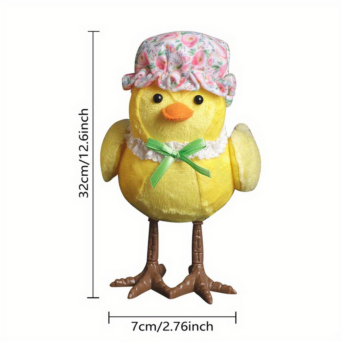 EASTER COUPLE LIGHTED YELLOW HOODED BIRD ORNAMENTS