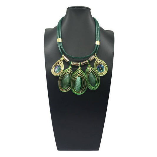 BOHEMIAN CRYSTAL PENDANT EARRINGS NECKLACE SET_CWMM4742