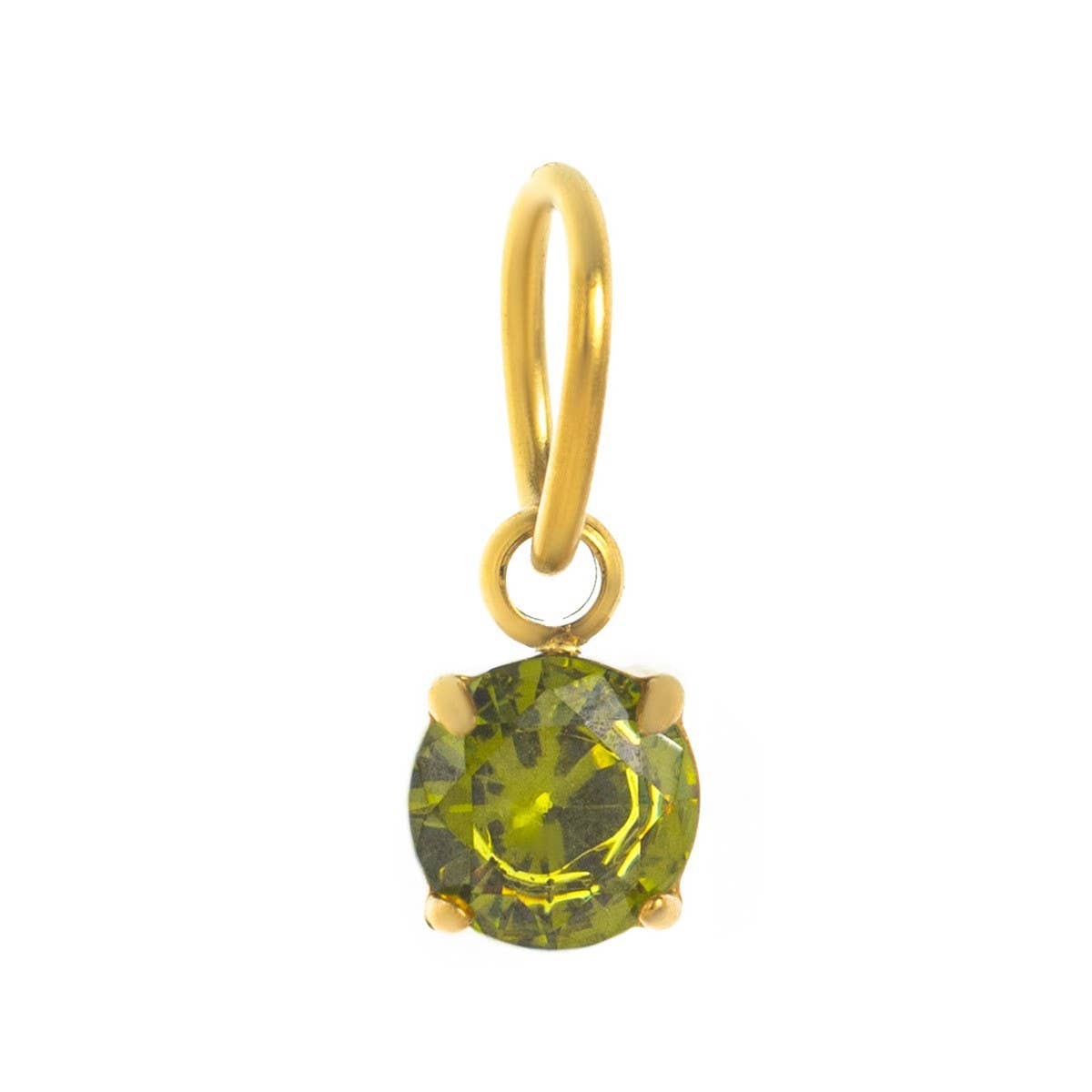 Colored Birthstone DIY Stainless Steel Necklace