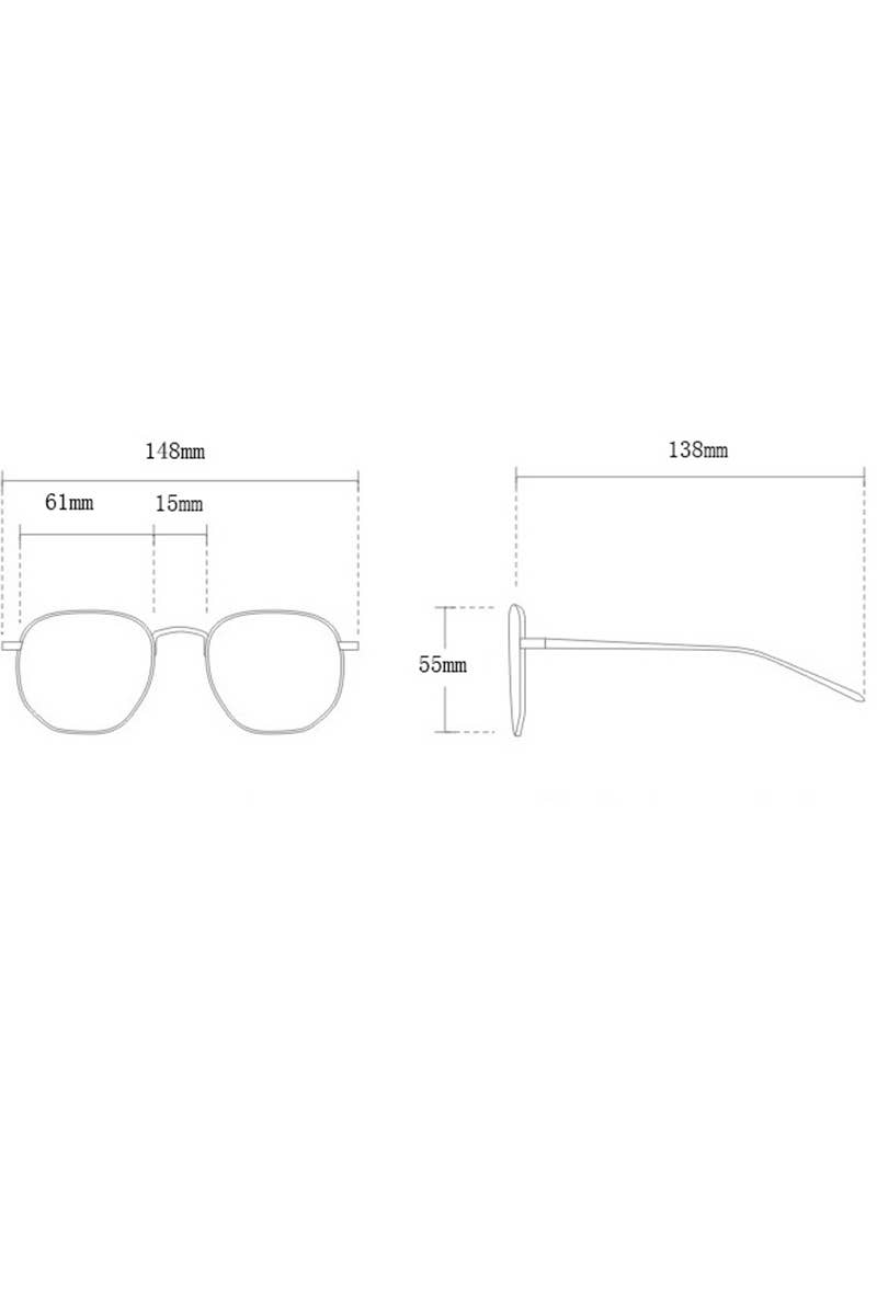 STREET SHOOTING SQUARE LARGE FRAME SUNGLASSES_CWASG0121