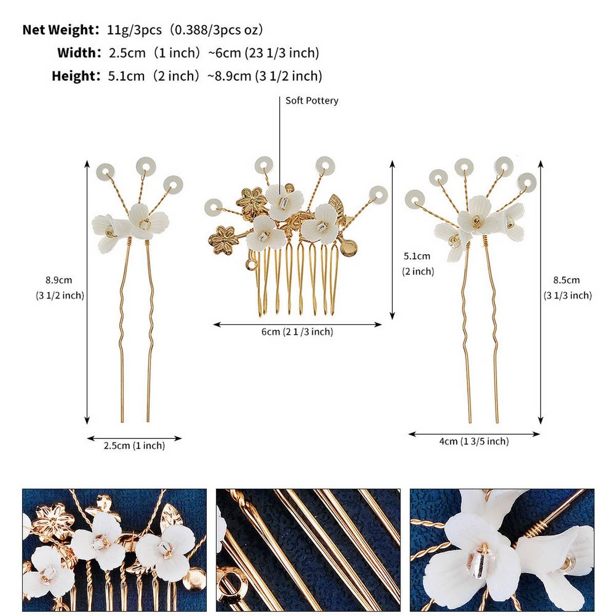 RETRO ALL-MATCH BRIDAL HAIR ACCESSORIES SET_CWAHA2795