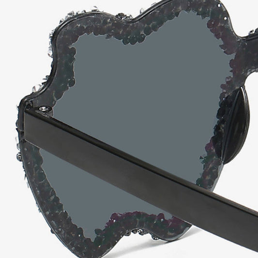 WOMEN DIAMOND TRANSPARENT SUNGLASSES