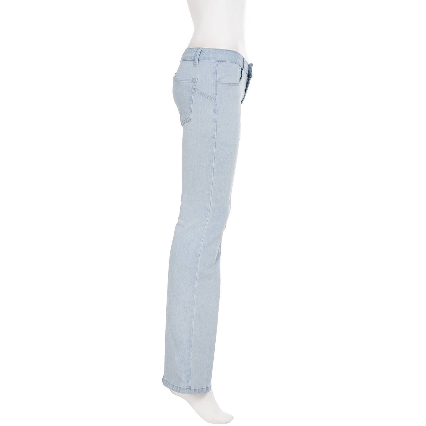 Retro slightly flared stretch skinny jeans