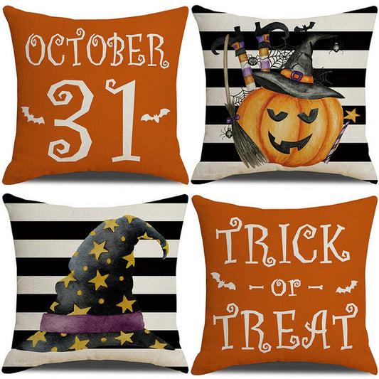 HALLOWEEN PUMPKIN PRINT PILLOWCASE