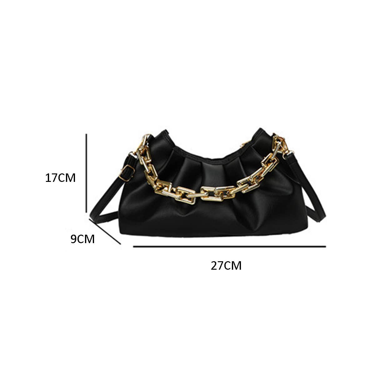 FASHION CHAIN STRAP HOBO BAG_CUAB0156