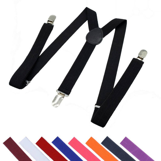 TROUSERS SUSPENDERS RUBBER BUCKLE SUSPENDER CLIP