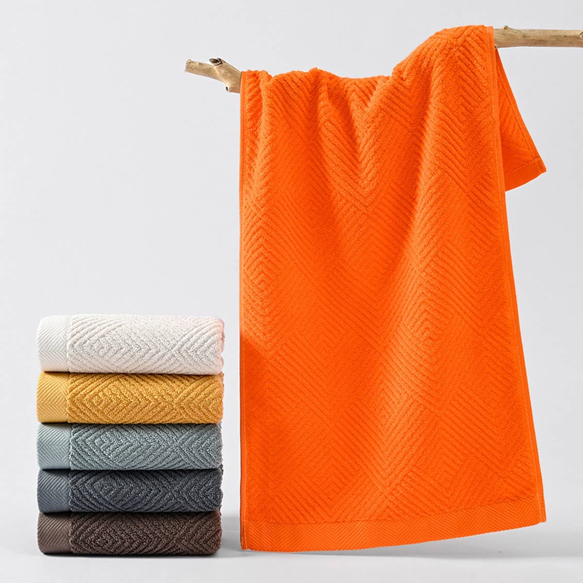 HOUSEHOLD THICK BATH TOWEL THREE PIECE SET