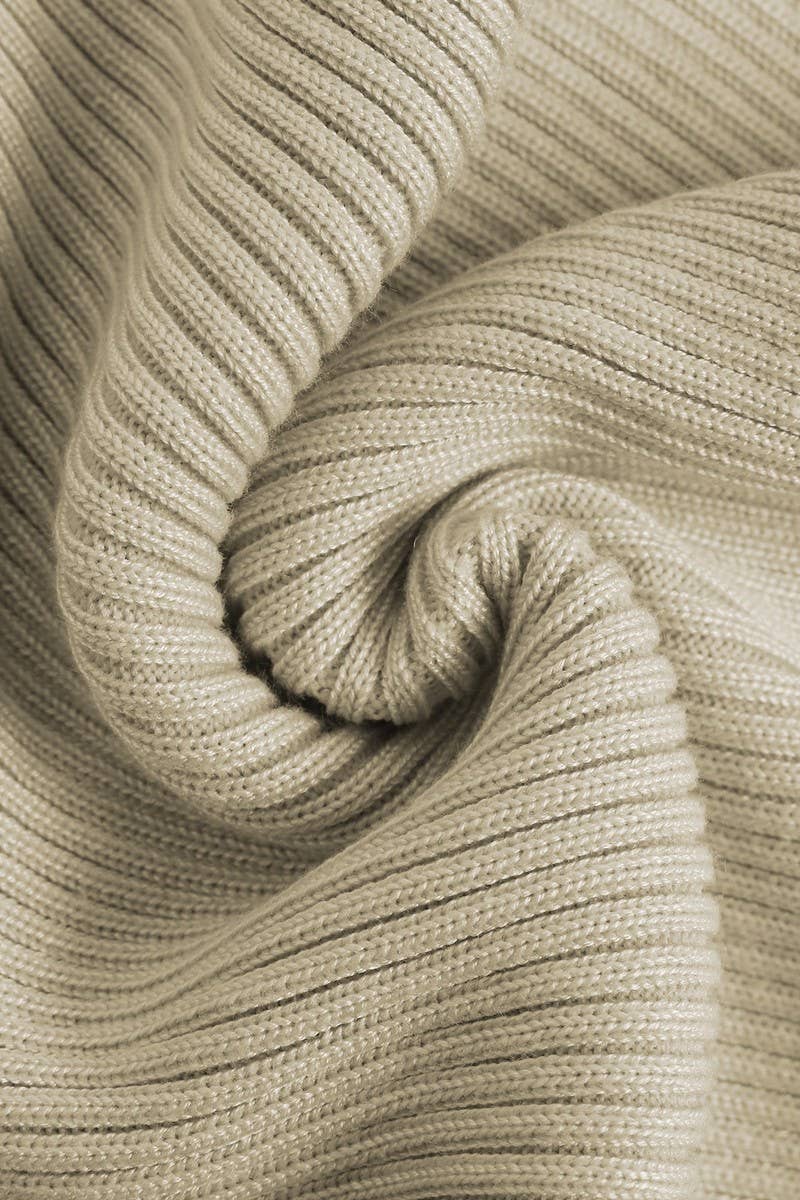 CWDMD4770_V-NECK COMMUTING KNITTED DRESS WITH TEMPERAMENT