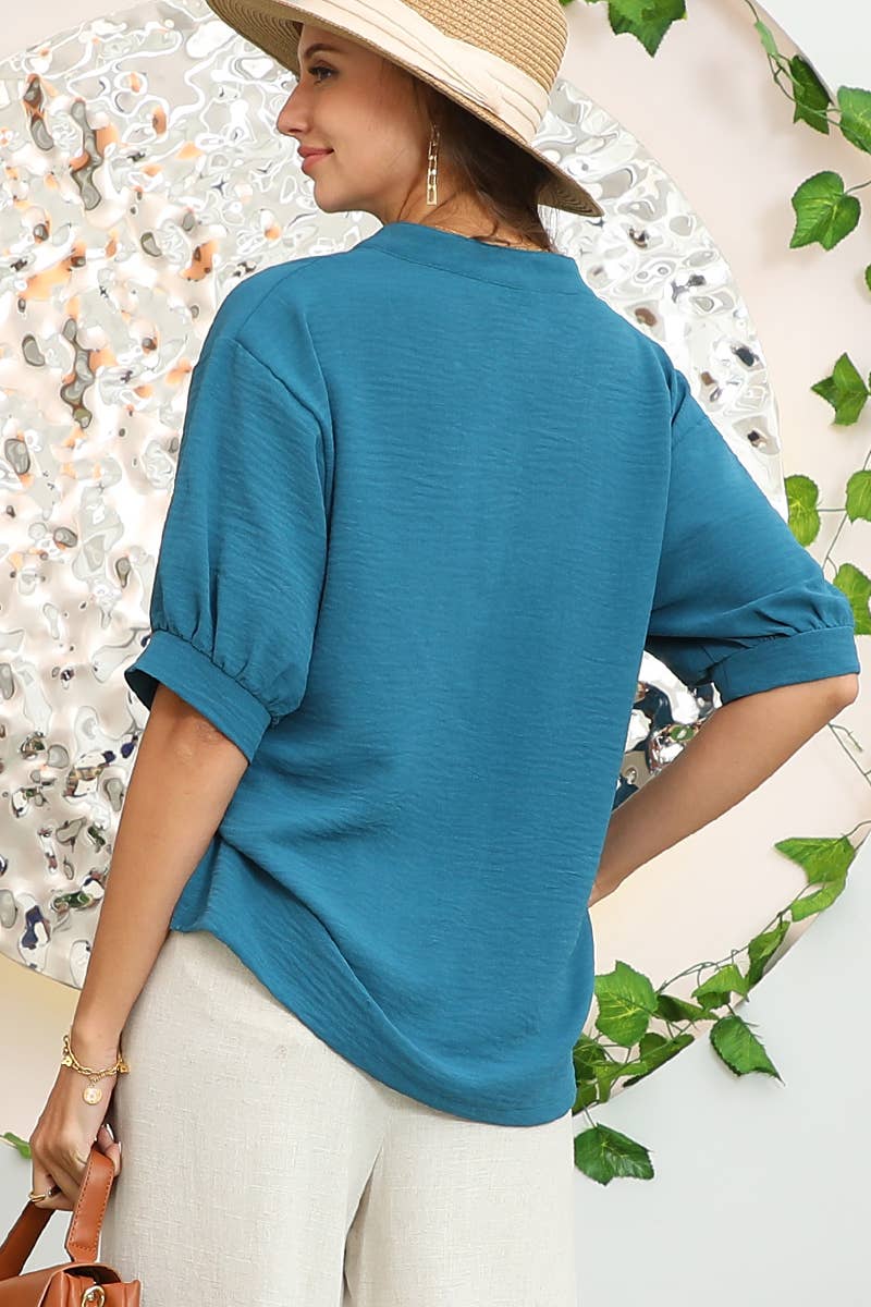 WOMEN FASHION MEDIUM SLEEVED SHIRT_CWTBLS195