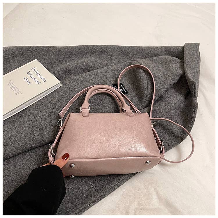 Retro portable Boston pillow bag