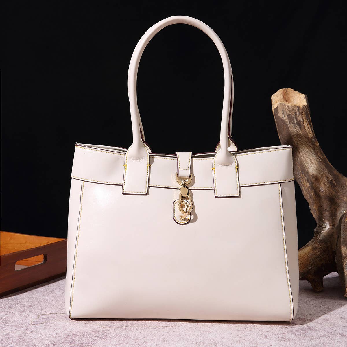 RETRO WAX LARGE-CAPACITY SHOULDER BAG_CWAB0922