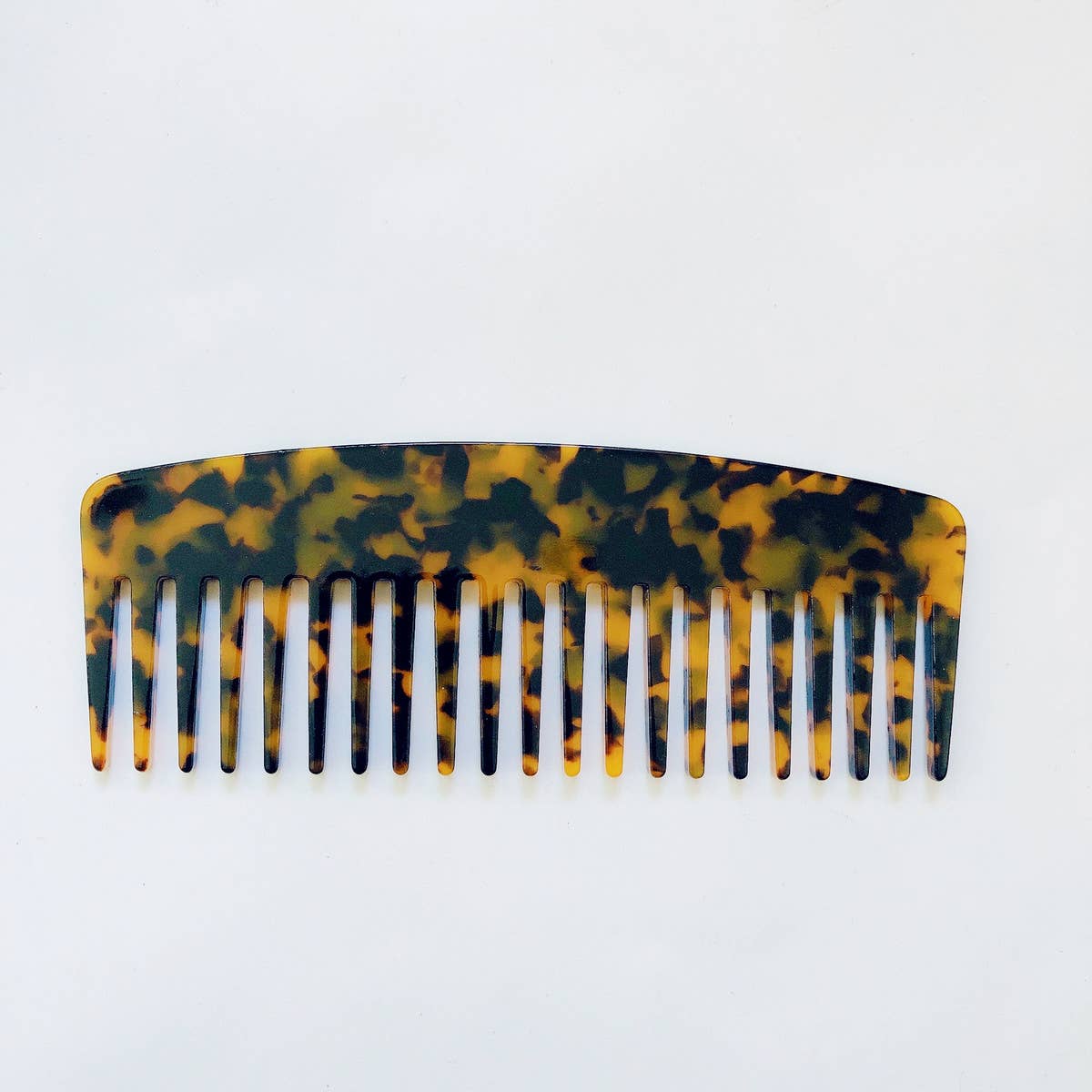 SIMPLE ANTI-STATIC LEOPARD PRINT HAIR COMB