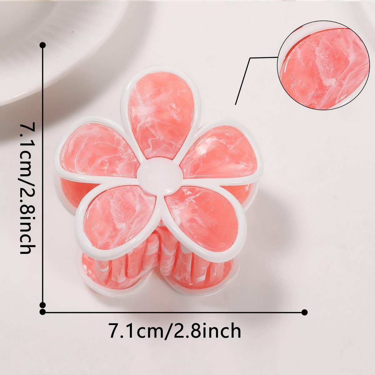 GOLD FLORAL FLOWER HAIR CLAW CLIPS FOR FALL_CWAHA0681