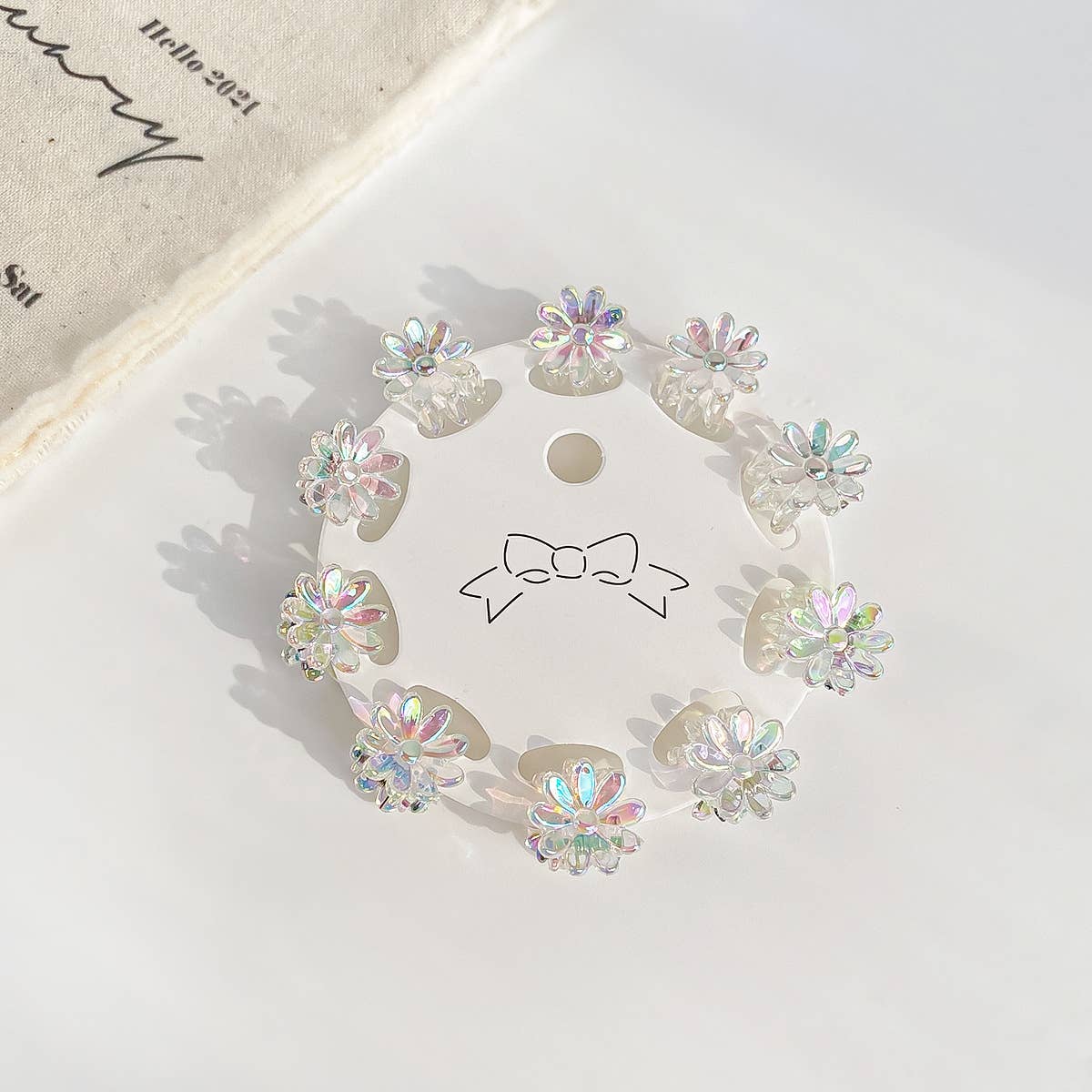 Children's mini 10-piece set of colorful hairpins