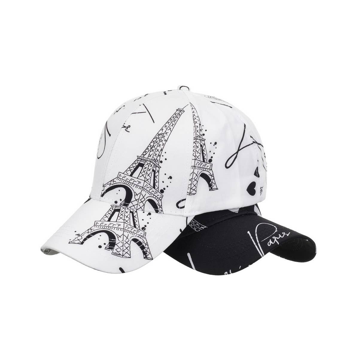 CASUAL LOVE TOWER PRINT BASEBALL CAP_CWAH1181