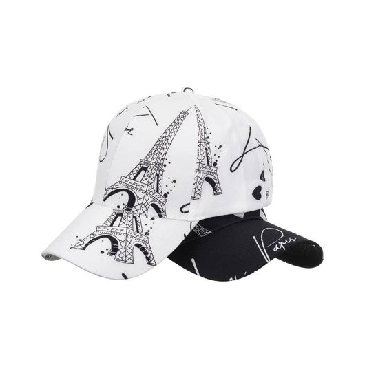 CASUAL LOVE TOWER PRINT BASEBALL CAP_CWAH1181