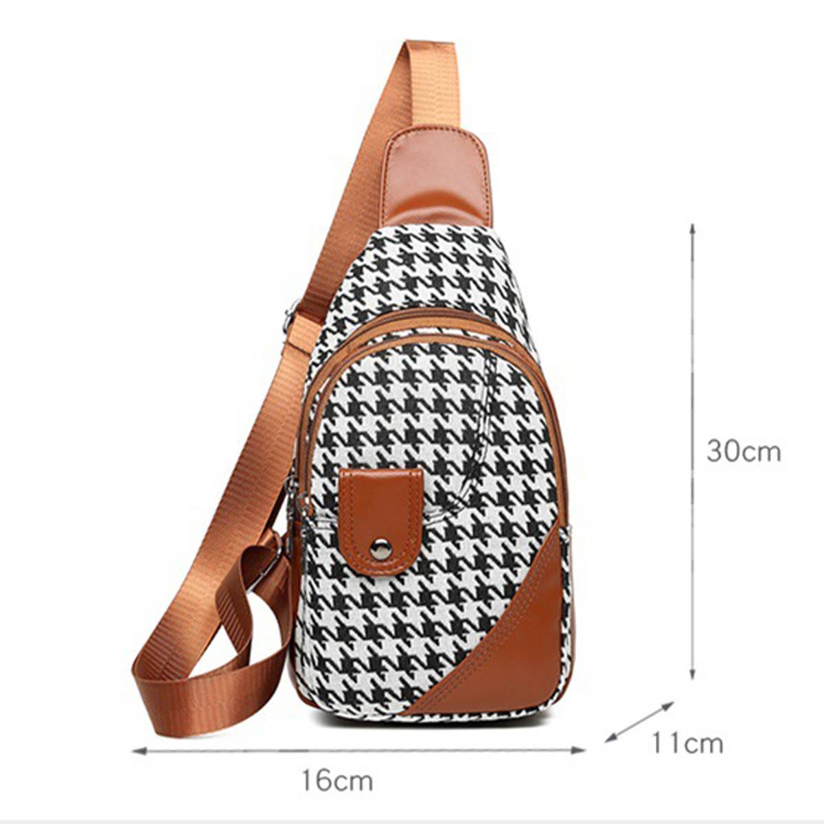 TRENDY PLAID ONE SHOULDER MESSENGER BAG_CWAB2670