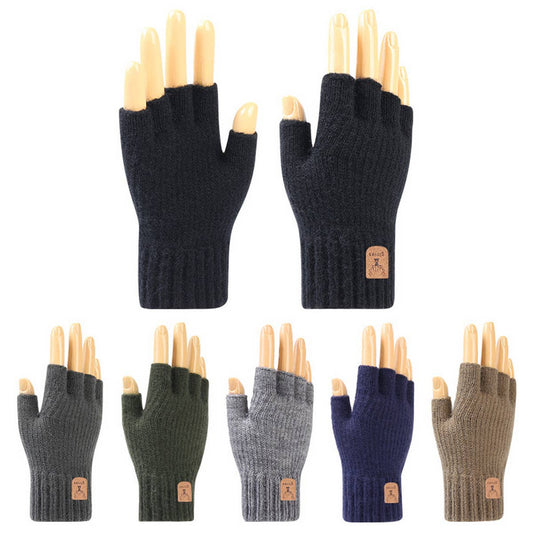 COLD-PROOF AND WARM THICK HALF-FINGER GLOVES_CWAG0120