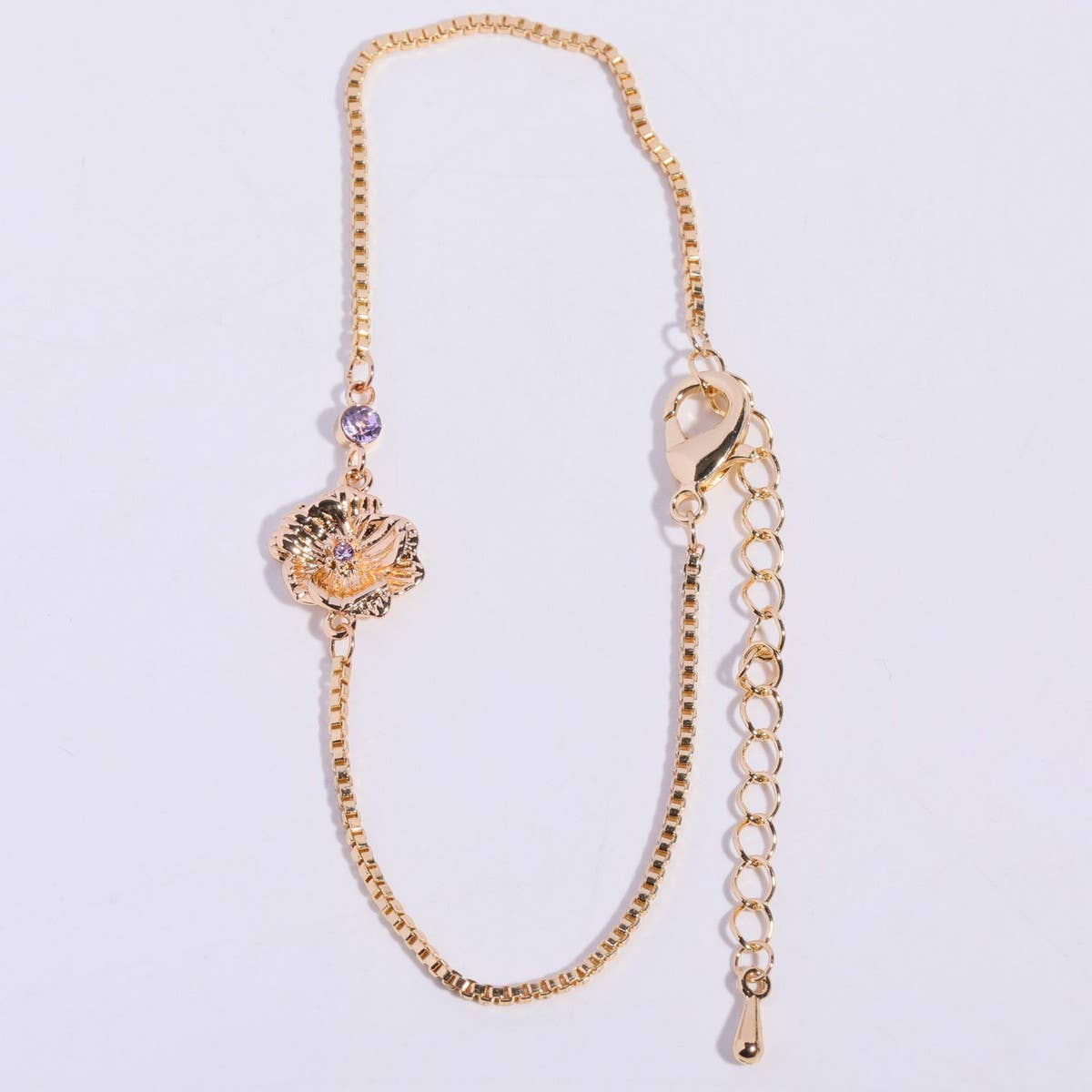DECEMBER FLOWERBRACELET ZIRCON PENDANT BRACELET