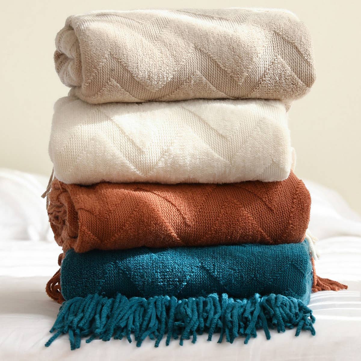 KNITTED SLEEP BLANKET WEIGHTED BLANKET COVER