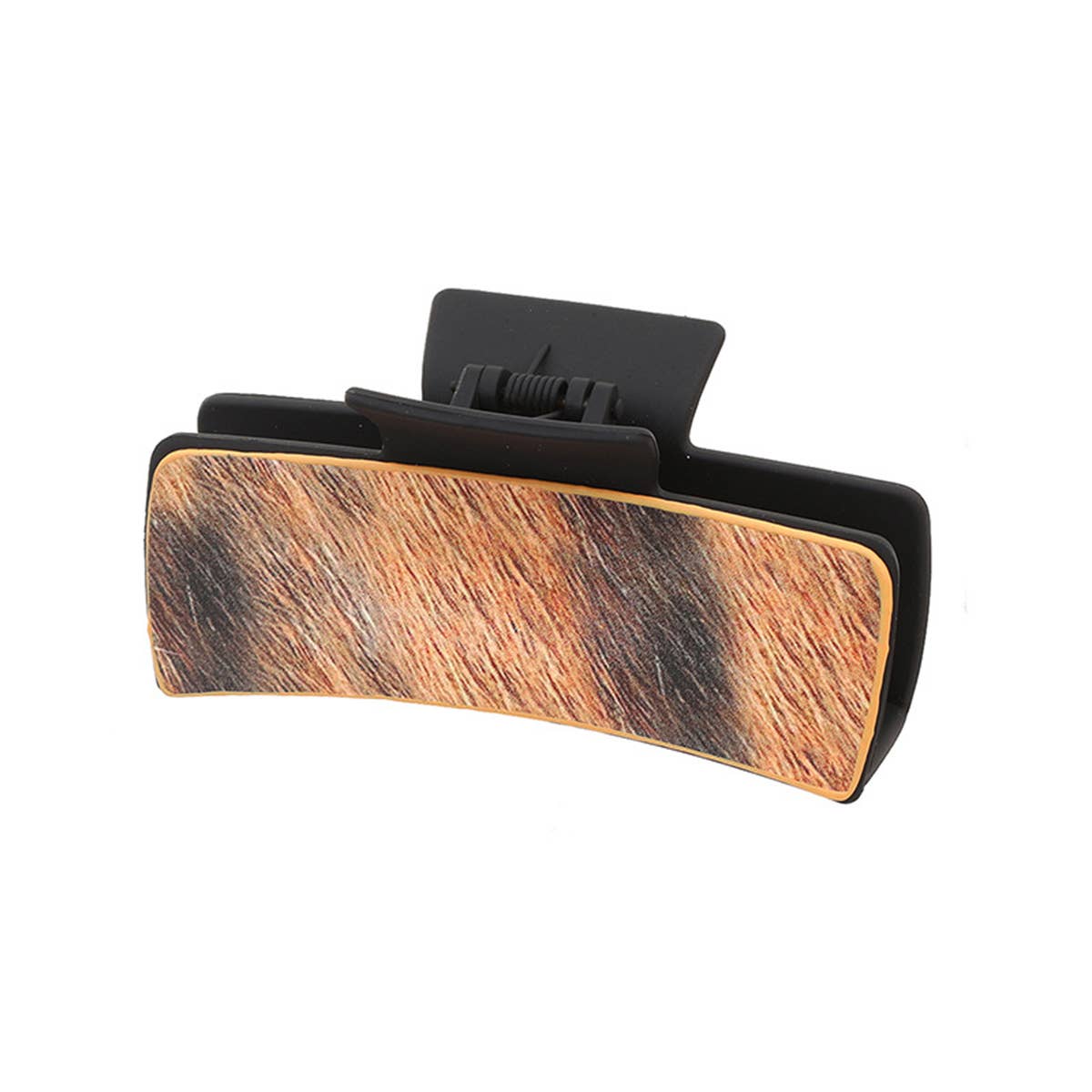 Western Cowgirl Hair Claw - Horsehair Leather Clip_CWAHA0591