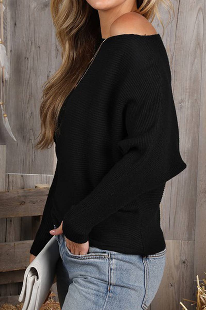 WOMEN FASHION LONG SLEEVED KNIT SHIRT_CWOSWL1831