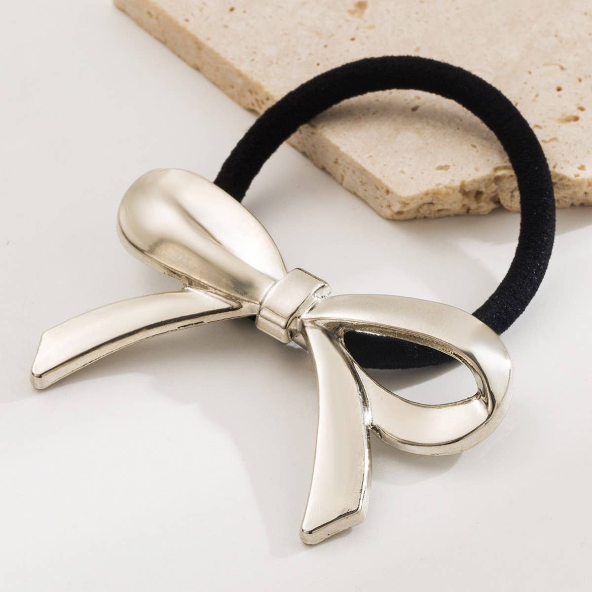 Stylish Metal Bow Hair Tie ??Sweet & Elegant_CWAHA6191