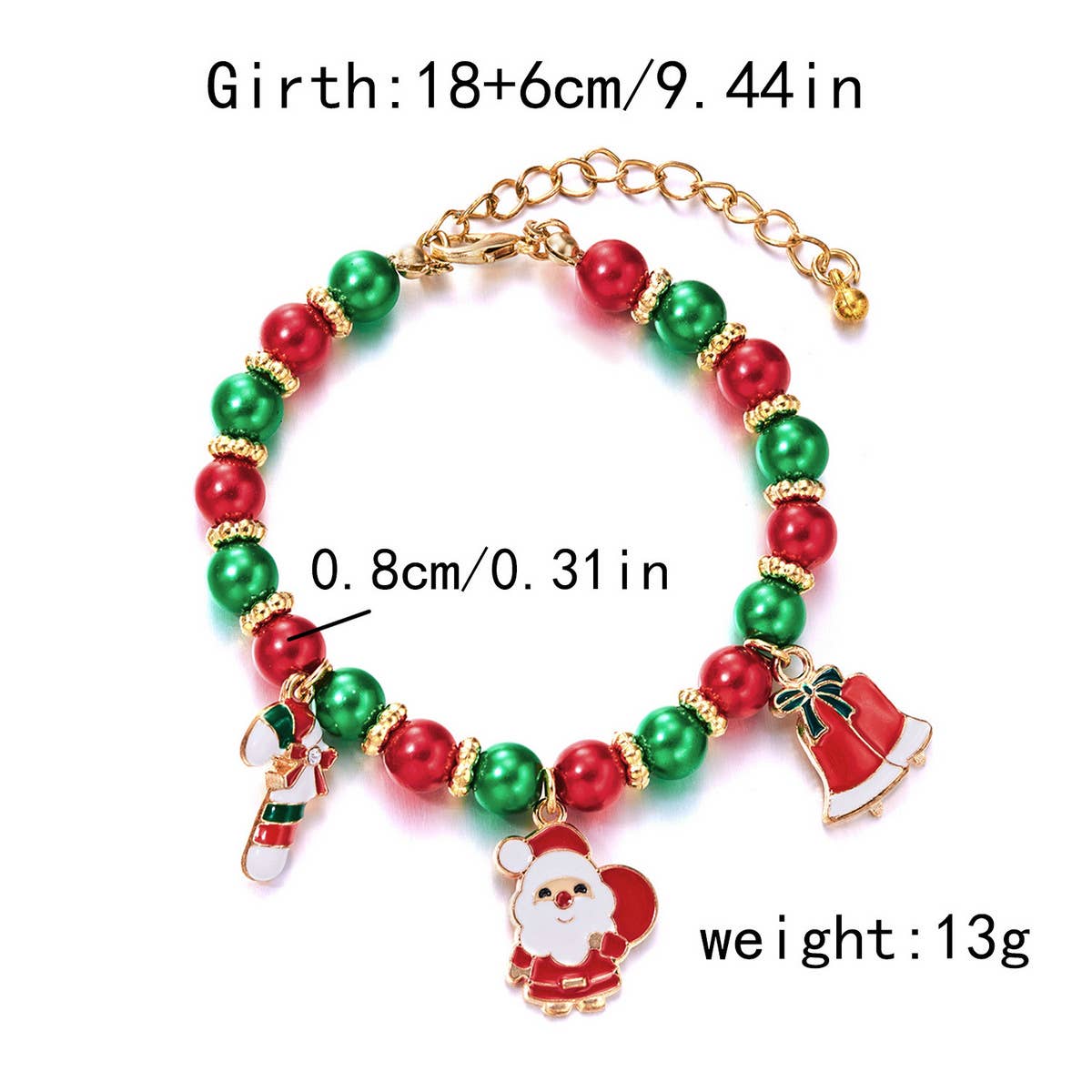 FASHION OIL DROP CHRISTMAS ADJUSTABLE BRACELET_CWAJE2402