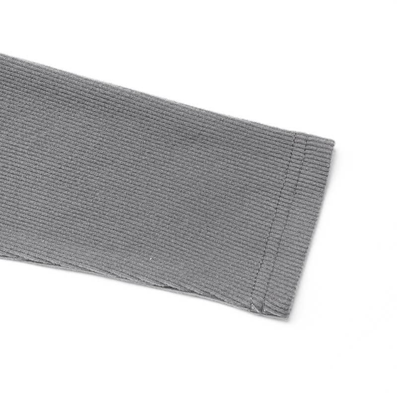 Lapel color-blocking striped knitted jumpsuit