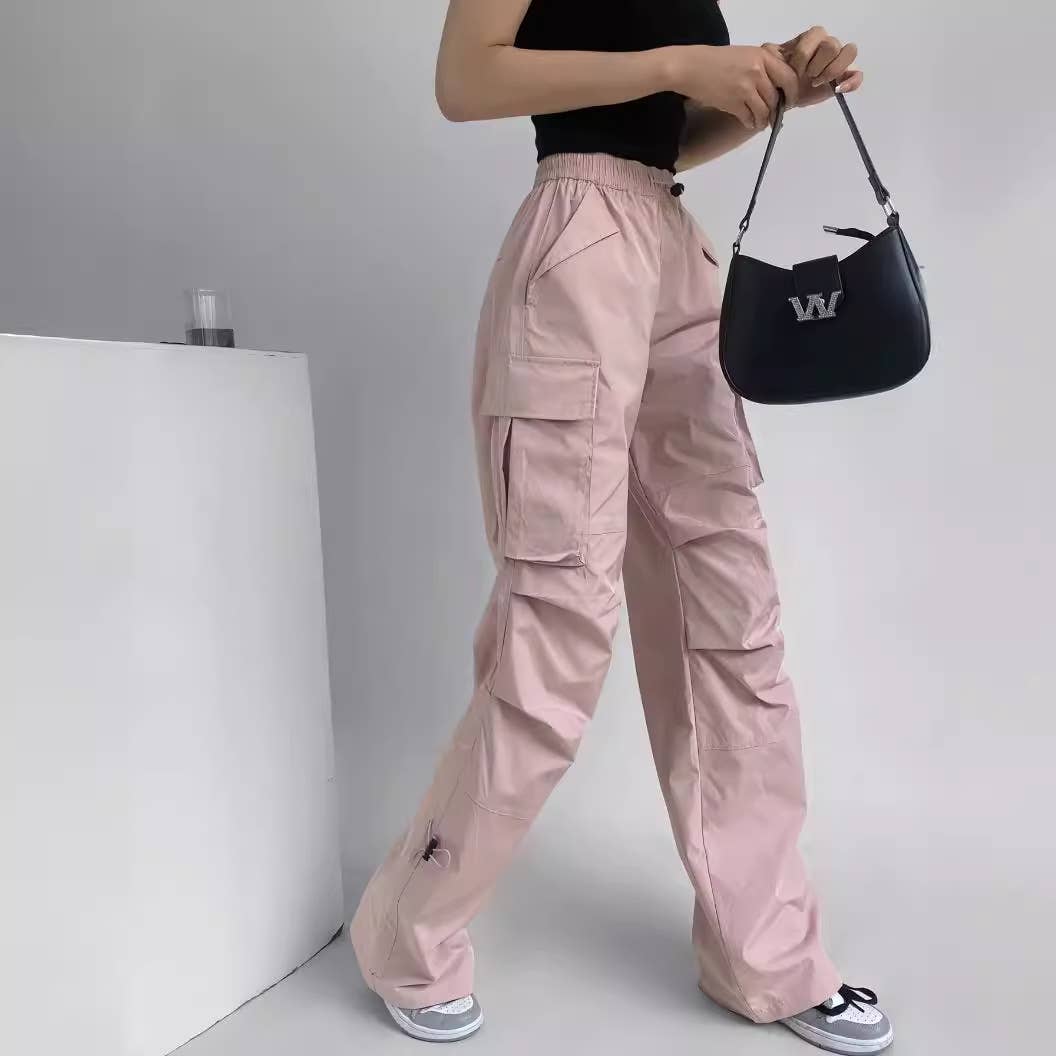 Niche pleated straight-leg wide-leg casual pants