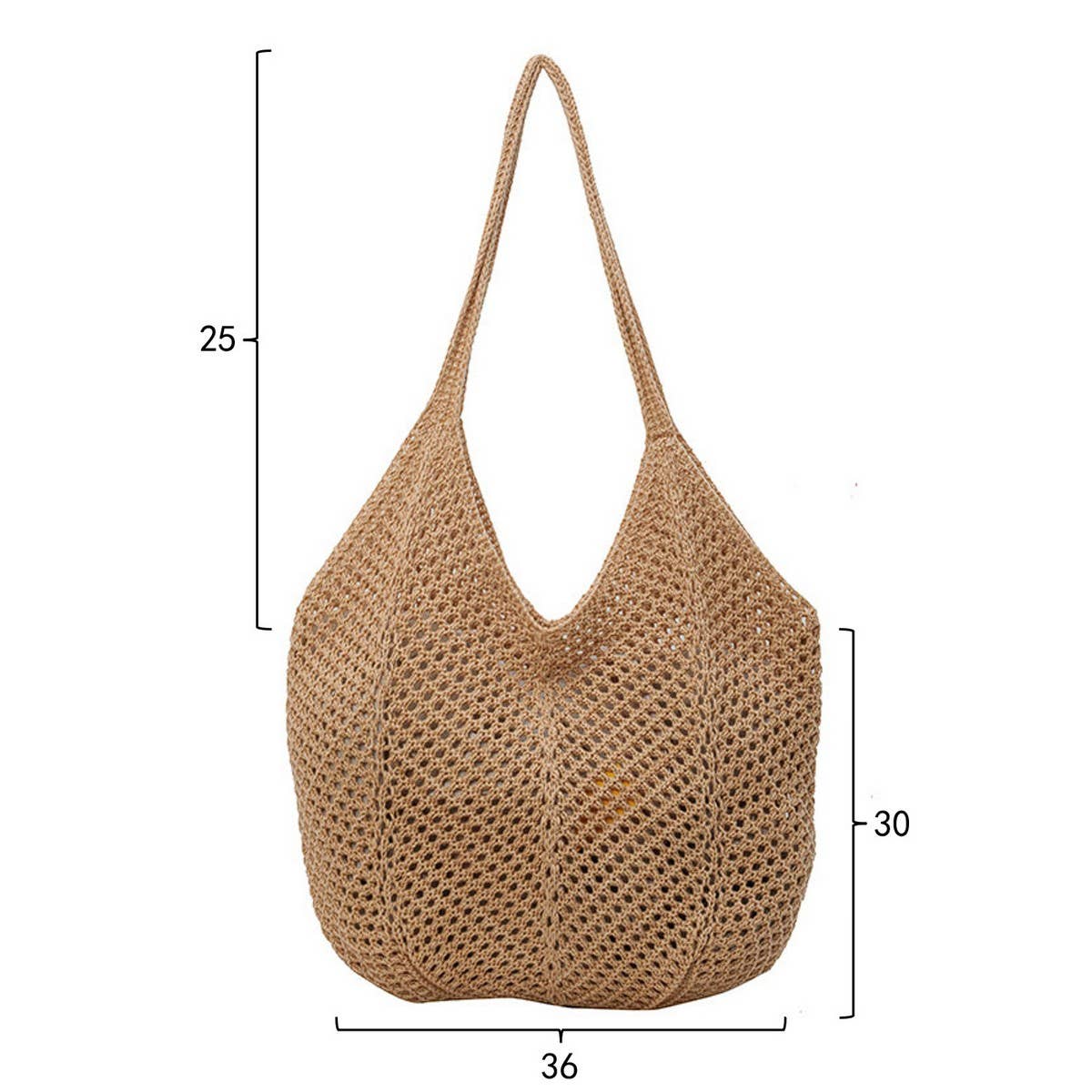 CWAB5061_NEW STRAW KNITTED HOLLOW WOVEN BAG
