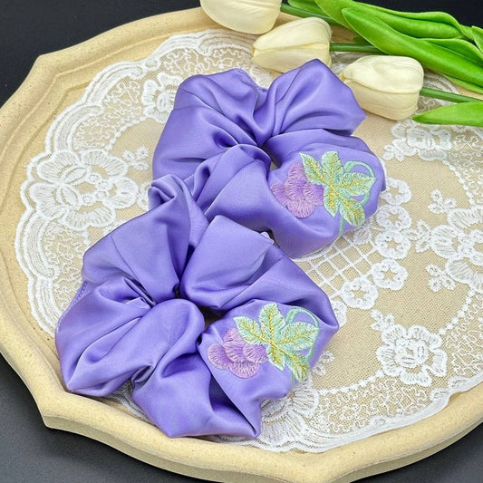 GRAPE HEAVY INDUSTRY EMBROIDERED FLOWER HAIRBAND