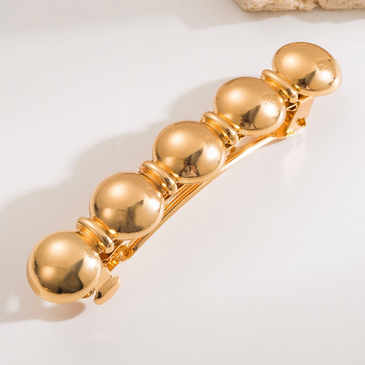 Sleek Geometric Metal Spring Hair Claw Clip_CWAHA6193