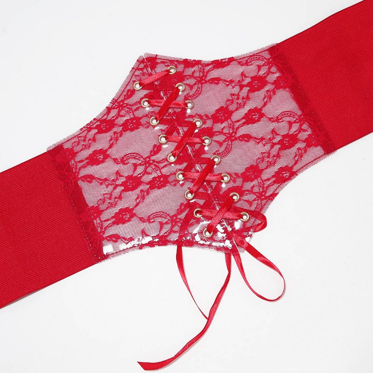 TRANSPARENT LACE ELASTIC BELT GIRDLE BELT_CWABE0271