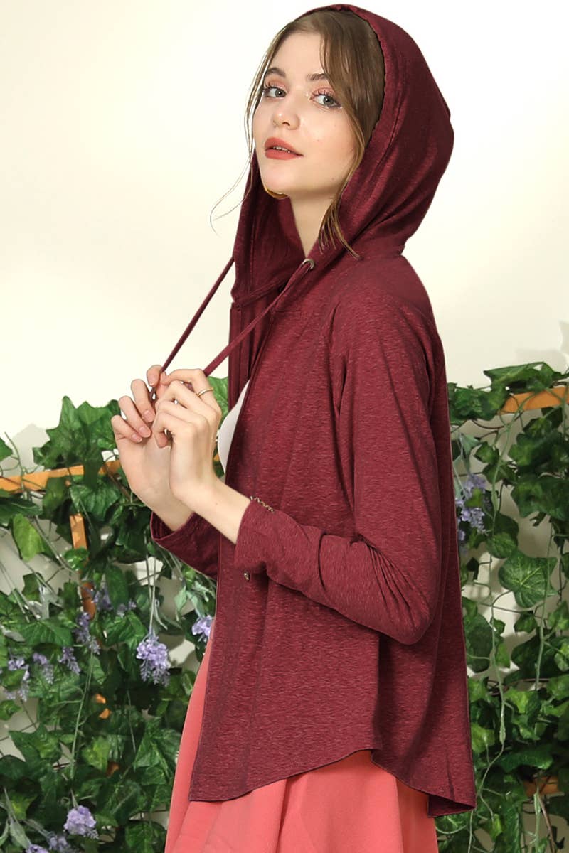 WOMEN FASHION HOODED CARDIGAN_CWOHOL442