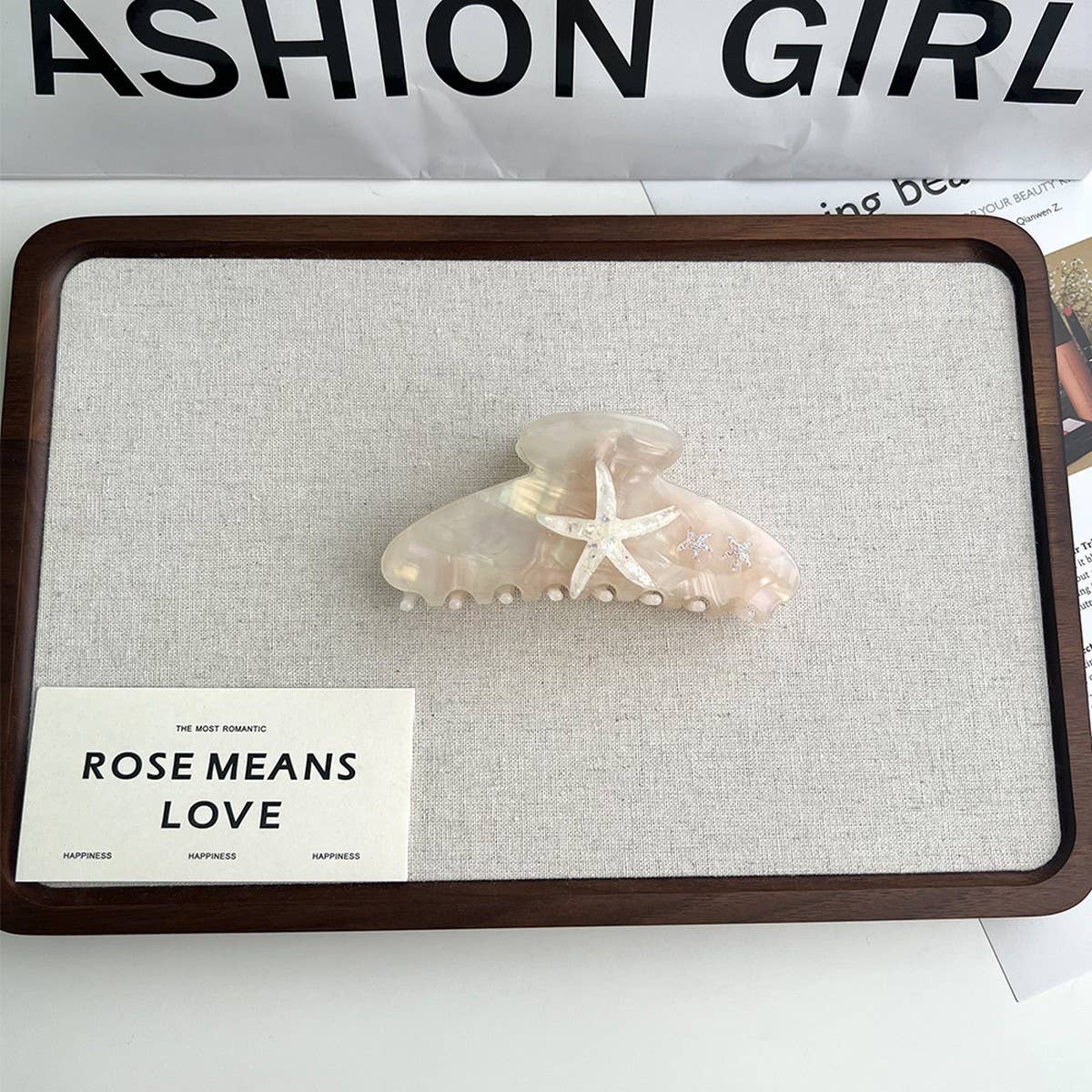 Dreamy Starfish Claw Clip ? Ocean Gradient Design