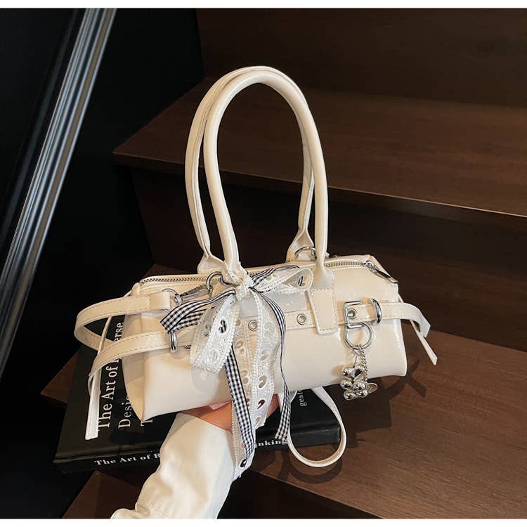 Niche bow-shaped single-shoulder crossbody bag