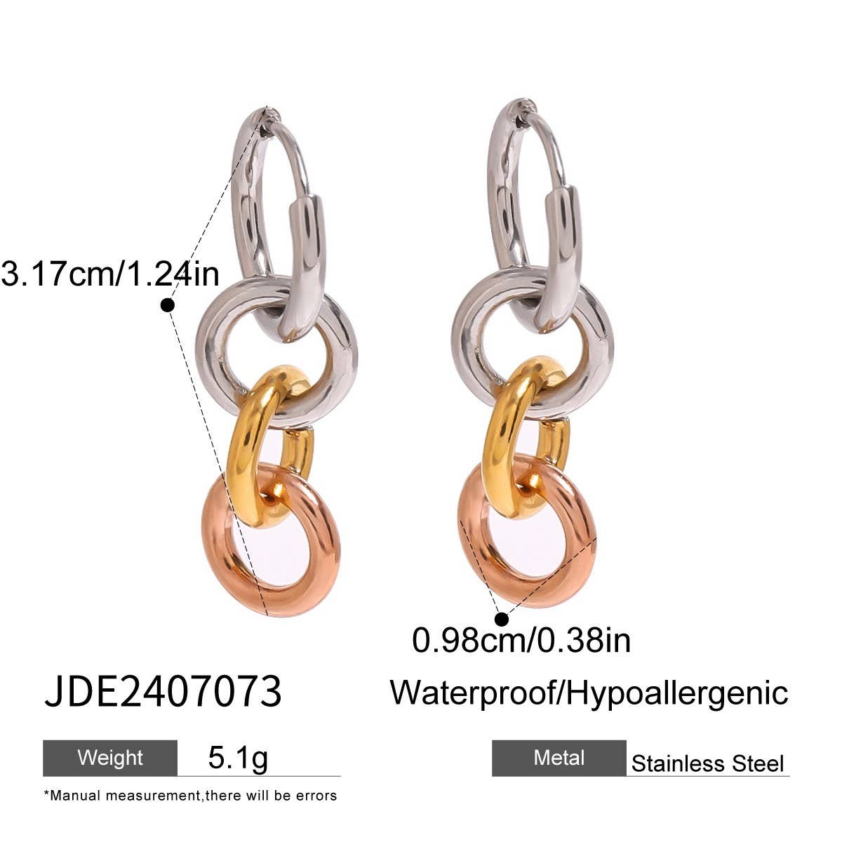STAINLESS STEEL COLLAR HIGH-END EARRINGS_CWASC1687