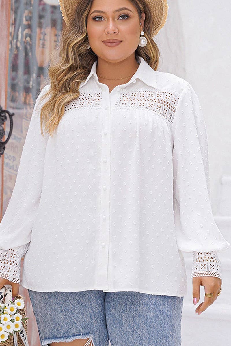 WOMEN'S YARN NET LONG SLEEVE HOLLOW STYLE TOP_CWTBLL0725