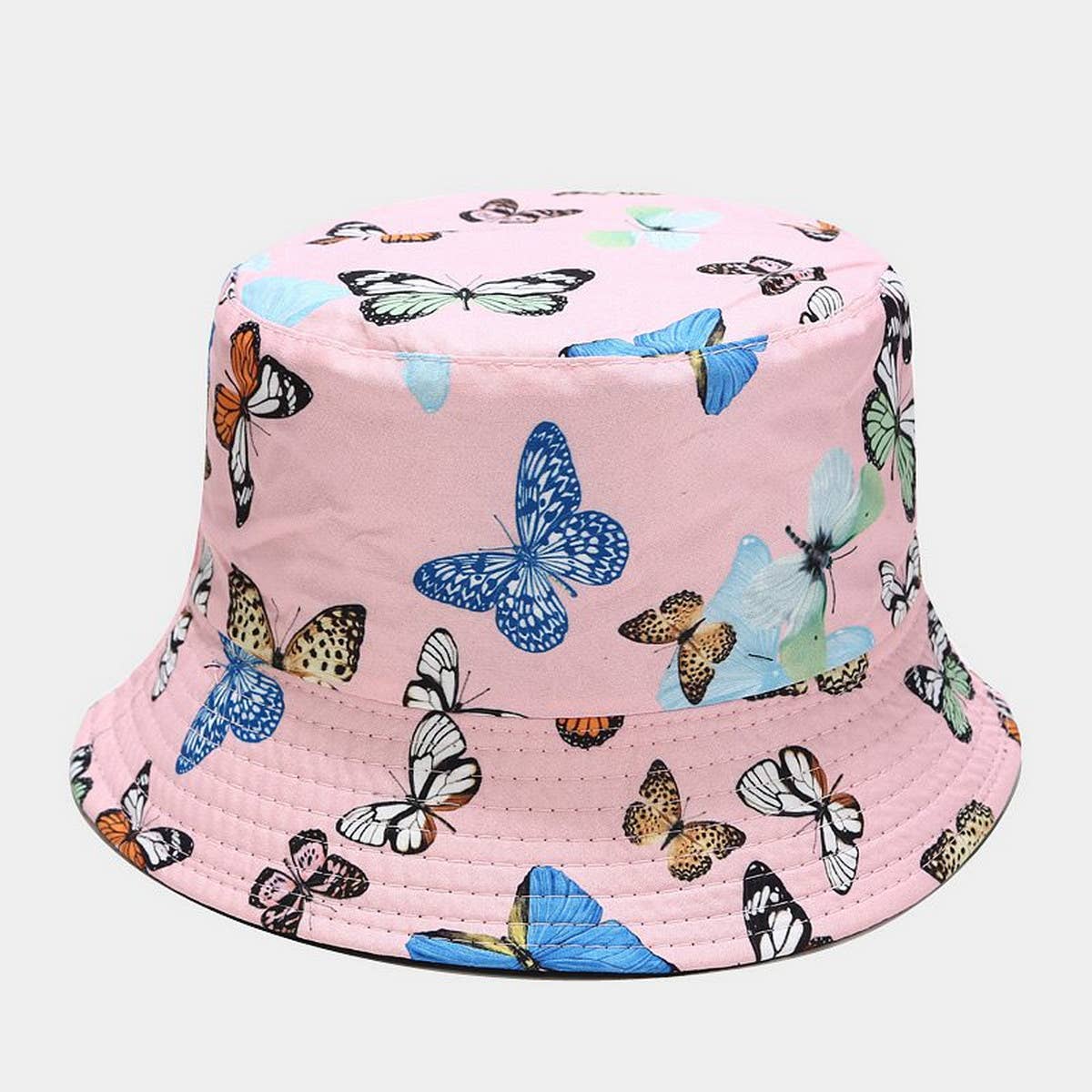 COLORFUL BUTTERFLY PATTERN BUCKET HAT_CWAH1649