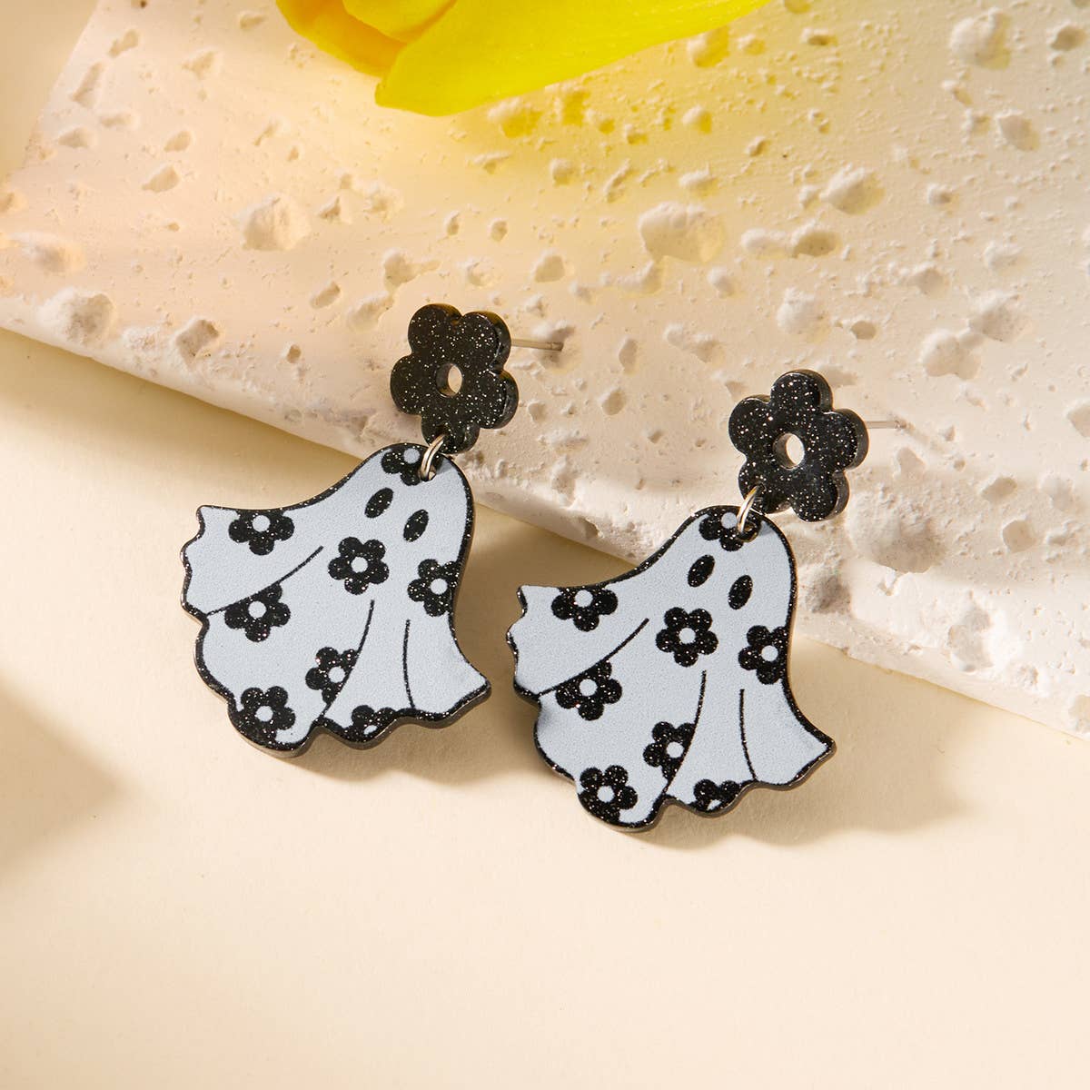 HALLOWEEN SKULL PRINT EARRINGS