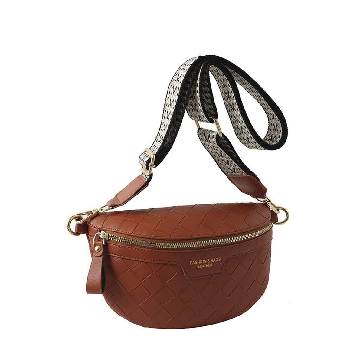 NEW PLAID PU CHEST BAG CROSSBODY BAG_CWAB2082